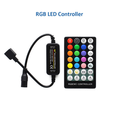 12V 4Pin RGB 24V 5Pin Ελεγκτής LED 14Key 5V 28Key RF Τηλεχειριστήριο για μονόχρωμα CCT RGB RGBW RGBCCT LED strip tape φώτα