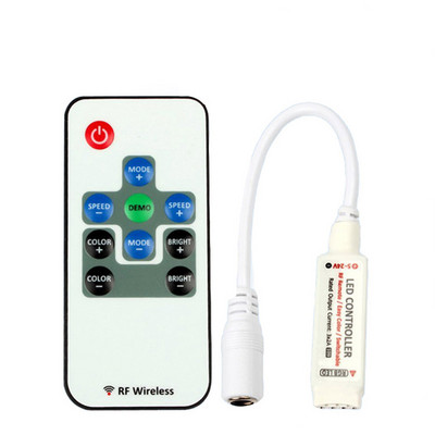DC12V RGB LED Strip Controller IR/RF Τηλεχειριστήριο 3 πλήκτρων Προσαρμόστε το χρώμα του φωτός για SMD5050 SMD2835 LED Strip Tape Light