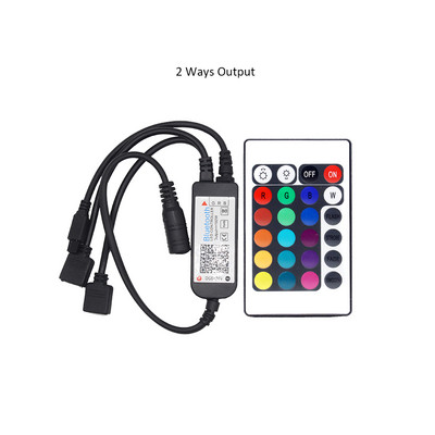 Controller RGB 24V 5V DC 12V Mini control Bluetooth 24 taste Telecomandă IR 1 la 1/2/3 Ieșire Muzică 5050 RGB LED Controler pentru lumină bandă