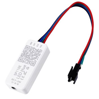 WS2812B SK6812RGB SK6812RGBW Bluetooth SP110E мини контролер, поддържа ВСИЧКИ LED ленти/модул светлина/панел/низ, приложение за IOS/Android