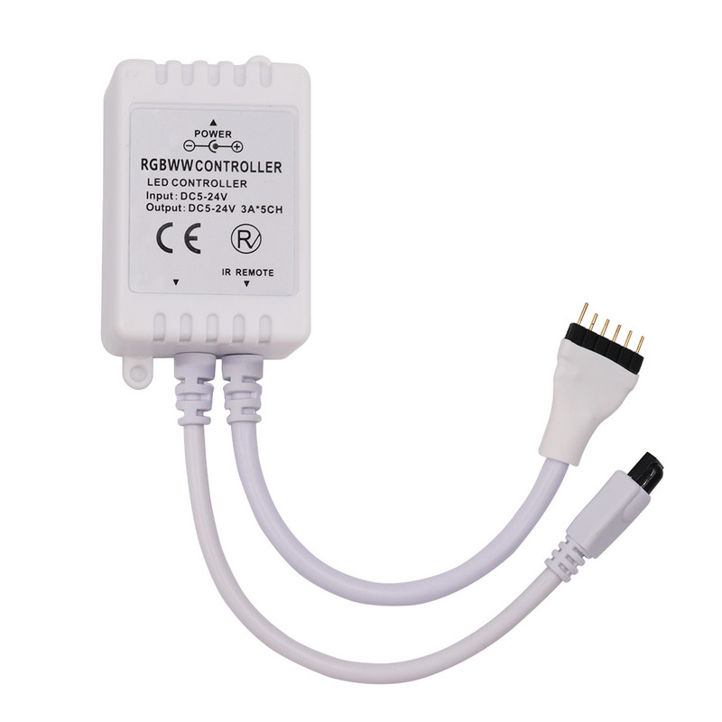 15A LED Controller RGBWW RGBCCT Controller Kit DC5-24V 40 Key IR Remote Controller For 5050 2835 RGB LED Strip Light