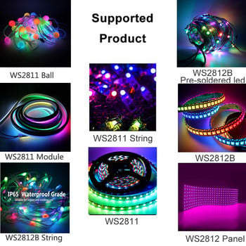 WS2811 WS2812B RGB LED Pixels Strip Light Controller USB/DC RF 14Key 17key 21Keys Led Tape Remote Controller DC5-24V