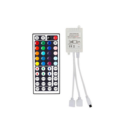 LED sloksnes 12V reostata kontrolleris RGB tālvadības pults lampas lentes lente 24 44 taustiņu IR LED kontrolieris 5050 2835 3528 sloksnes gaismai