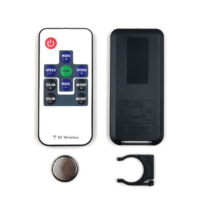 RF traadita RGB-kontrolleri alalisvoolu pistik LED-riba valgusti dimmer Vilkuv heleduse reguleerimine kaugjuhtimispuldi värvide hämardamine