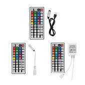 44 Keys RGB LED sloksnes kontrolieris 12 V SMD 2835 5050 RGB LED sloksnes gaismas bezvadu tālvadības pultī