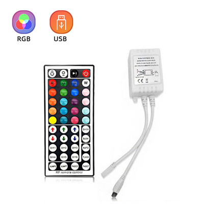 44Key Rgb Controler DC 12-24V Led Lights Strip 2835 5050 3528 Rgb Led Tape IR Remote Controller Rgb Lights 4 Pin Strips