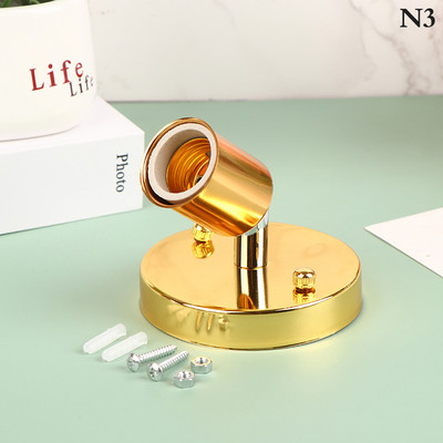 E27 universalus lempos laikiklis, atsparus aukštai temperatūrai keraminis sraigtinis lempos galvutė, metalinė 180 laipsnių vairo lempos lizdo laikiklis Naujas