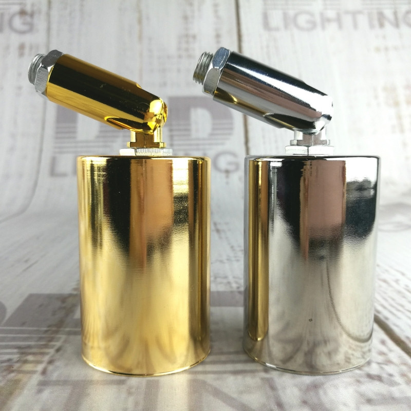 E27 σιδερένιο κάλυμμα με πλαστική πρίζα βάση φωτιστικού τοίχου AC110V/2220V Στήριγμα λαμπτήρα Edison με γωνιακό βραχίονα