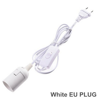 EU US PLUG 1,8m Καλώδιο τροφοδοσίας Καλώδιο E27 Βάσεις λαμπτήρων με καλώδιο διακόπτη για κρεμαστό λαμπτήρα LED e27 Στήριγμα αναστολής Hanglamp