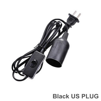 EU US PLUG 1,8 m захранващ кабел Кабел E27 Основи за лампи с превключвател за висяща LED крушка e27 Държач за гнездо за висяща лампа