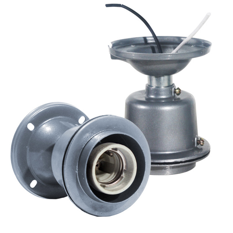 E26 E27 Șurub rezistent la praf/la apă Porțelan DIY Zootehnie Veterinară Fermă Soclu de lumină Rezistent la temperaturi ridicate Suport lampă Tee