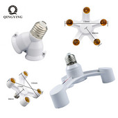 3In1 E27–E27 prailgintos LED lempos lemputės lizdo skirstytuvo adapterio laikiklis fotostudijai