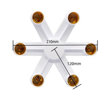 3 σε 1 E27 έως E27 εκτεταμένη βάση λαμπτήρων LED, υποδοχή προσαρμογέα διαχωριστή υποδοχής για φωτογραφικό στούντιο