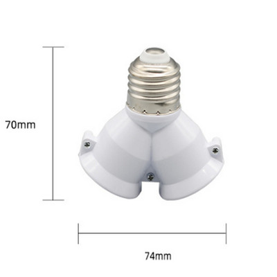 3In1 E27–E27 prailgintos LED lempos lemputės lizdo skirstytuvo adapterio laikiklis fotostudijai
