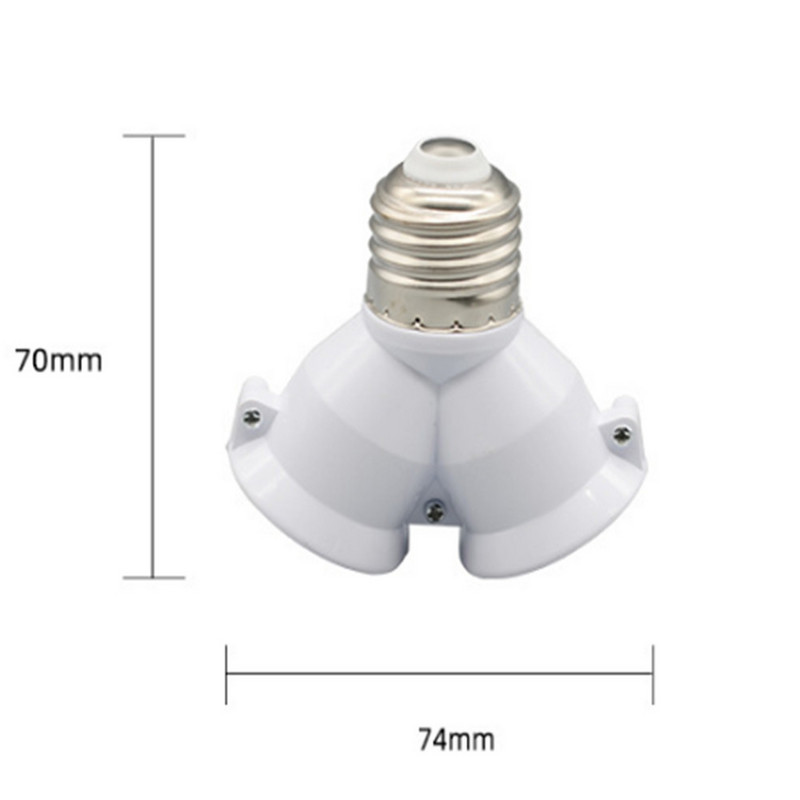 3In1 E27–E27 prailgintos LED lempos lemputės lizdo skirstytuvo adapterio laikiklis fotostudijai