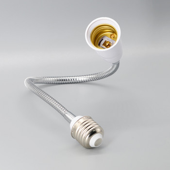 GANRILAND Extender Adapter E26/E27 To E26/E27 Extension Socket Flexible Adjustable Light Fixture Base Lamp Lamp Gooseneck