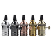 Jauns vintage e27 ligzdas Led lampas pamatnes turētājs rūpnieciskais stiprinājums e27 vāciņš 110/220V DIY alumīnija retro apdares armatūra gaismas pamatne