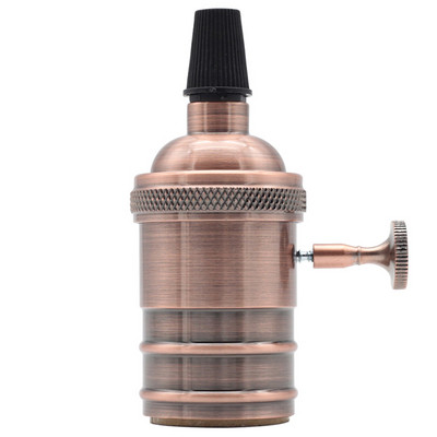 Jauns vintage e27 ligzdas Led lampas pamatnes turētājs rūpnieciskais stiprinājums e27 vāciņš 110/220V DIY alumīnija retro apdares armatūra gaismas pamatne