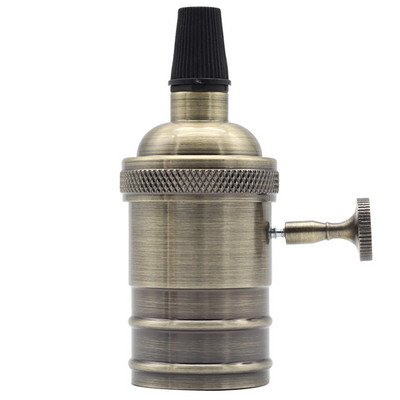 Jauns vintage e27 ligzdas Led lampas pamatnes turētājs rūpnieciskais stiprinājums e27 vāciņš 110/220V DIY alumīnija retro apdares armatūra gaismas pamatne