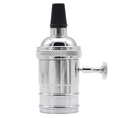 Jauns vintage e27 ligzdas Led lampas pamatnes turētājs rūpnieciskais stiprinājums e27 vāciņš 110/220V DIY alumīnija retro apdares armatūra gaismas pamatne