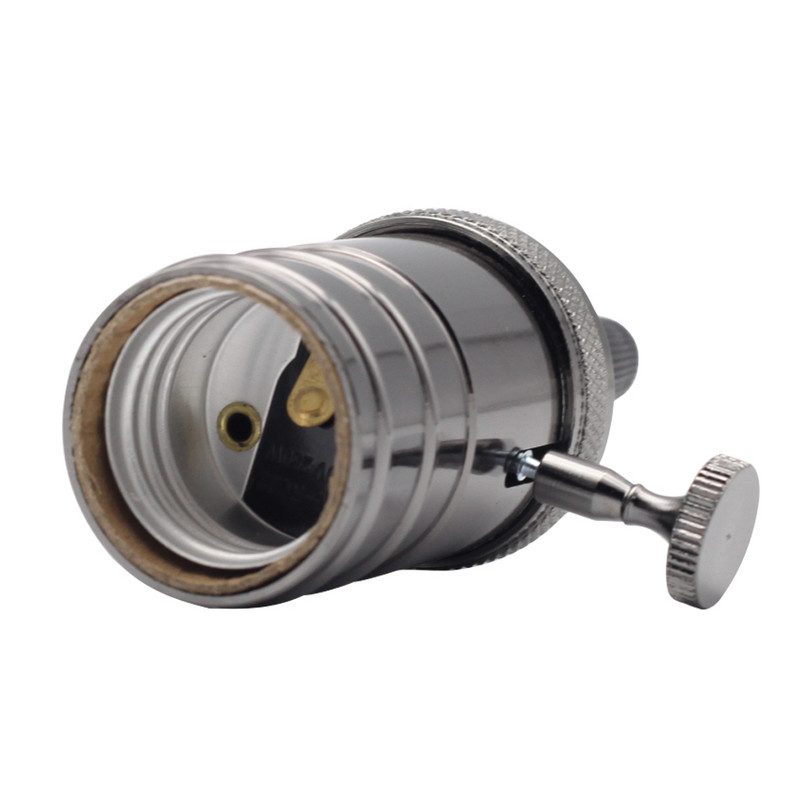 Jauns vintage e27 ligzdas Led lampas pamatnes turētājs rūpnieciskais stiprinājums e27 vāciņš 110/220V DIY alumīnija retro apdares armatūra gaismas pamatne