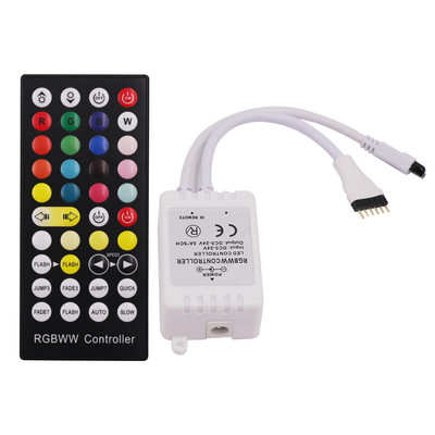 5v 12v 24v LED távirányító RGBWW RGBCCT Led Tape 40 Key IR távirányító 5050 2835 RGB LED szalagfényvezérlő készlet