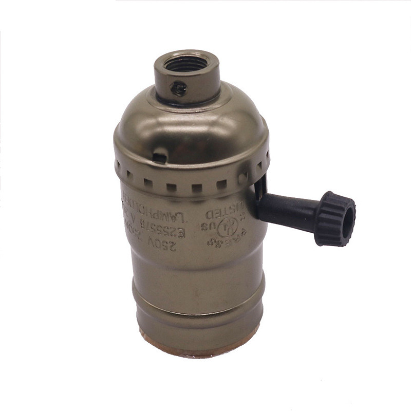 1 Buc Clasic Retro Edison E27 Soclu de lampă Suport de lumină Edison Vintage Suport pentru becuri industriale Socluri pentru lămpi Accesorii pentru iluminat Socuri pentru lămpi