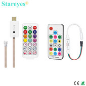 Magic Color Led Strip Controller RF Remote WS2811 SP104E DC5V USB Bluetooth Music Control SP620E Μεμονωμένα WS2812B RGB Tape