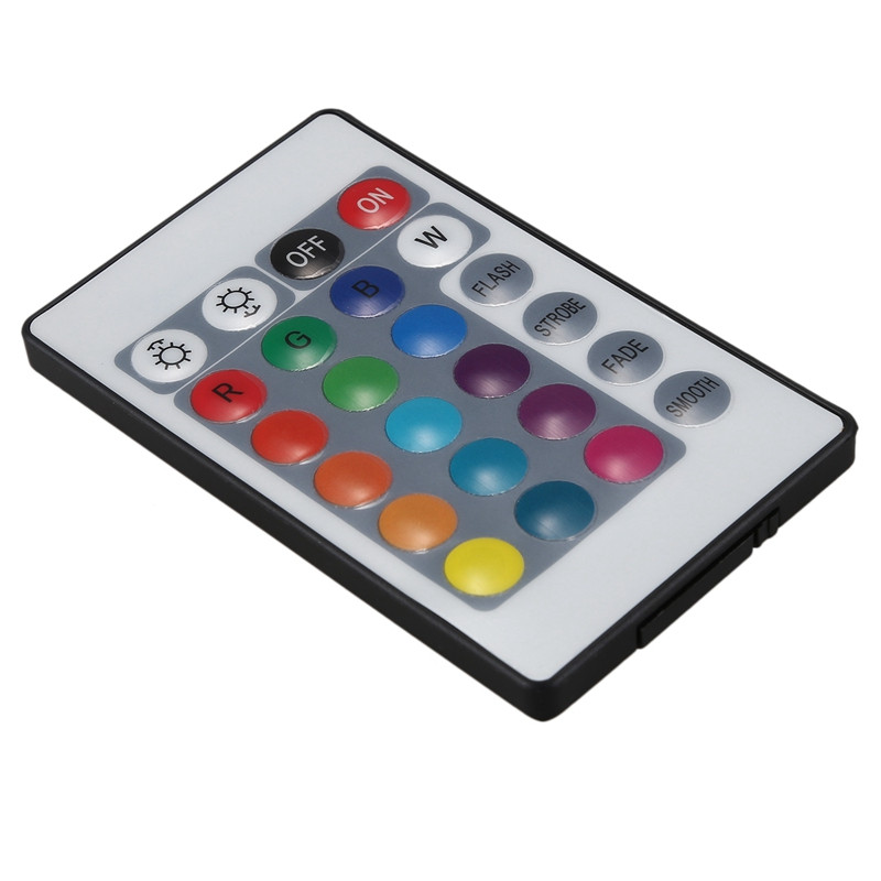 A50I 2X 24 mygtukų mini IR nuotolinio valdymo pultas, skirtas RGB LED juostelei