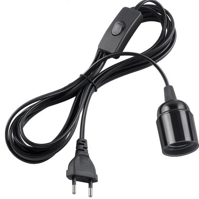 1,8 m Suport bază lampă Cablu cablu de alimentare 220V E27 Cablu comutator de alimentare electrică pentru suspendat suspendat priză UE SUA