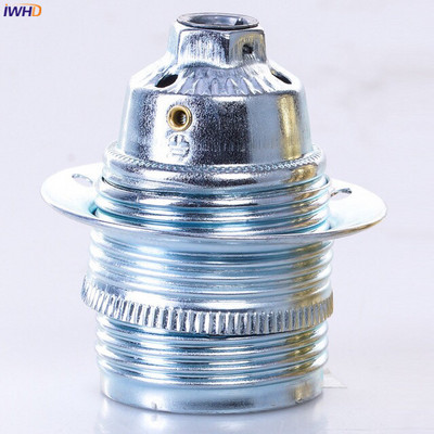 IWHD E14 Soquete Fitting E27 ligzdas spuldzes turētājs Portalamparas Vintage Retro Douille E27 lampas turētāja pamatne UL CE Homekit