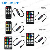Ελεγκτής ταινίας LED DC5V 12V 24V 6A με ασύρματο τηλεχειριστήριο RF για Μονόχρωμο Διπλό Λευκό Ελεγκτής ταινίας RGB RGBW RGB+CCT