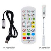 24 Keys IR Remote, συμβατό με Bluetooth, LED RGB Strip Controller Music RGB LED Controller for 5050 2835 RGB LED Strip Light