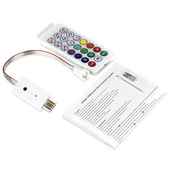 DC5V SP620E USB Bluetooth музикален пикселен контролер Част компонент RF дистанционно за WS2812 RGB Led лента Светлинна лента
