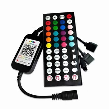 USB Mini RGB Bluetooth контролер DC 5V 12V 24V Музикален Bluetooth контролер Контролер за светлинна лента за 2835 5050 RGB LED лента