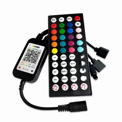 USB Mini RGB Bluetooth ovládač DC 5V 12V 24V hudobný Bluetooth ovládač svetelný pásik ovládač pre 2835 5050 RGB LED pásik