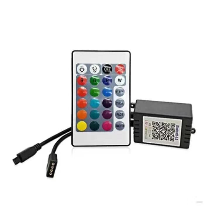 USB Mini RGB Bluetooth ovládač DC 5V 12V 24V hudobný Bluetooth ovládač svetelný pásik ovládač pre 2835 5050 RGB LED pásik