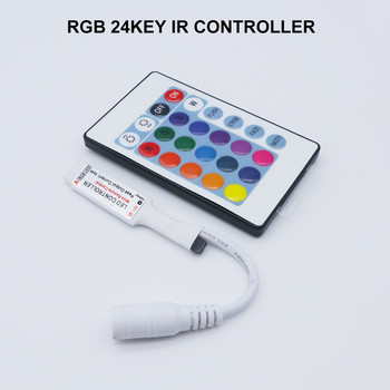 Mini Led Controller IR Remote RGB RGBW Controller DC5-24V For 3528 5050 LED Strip Light