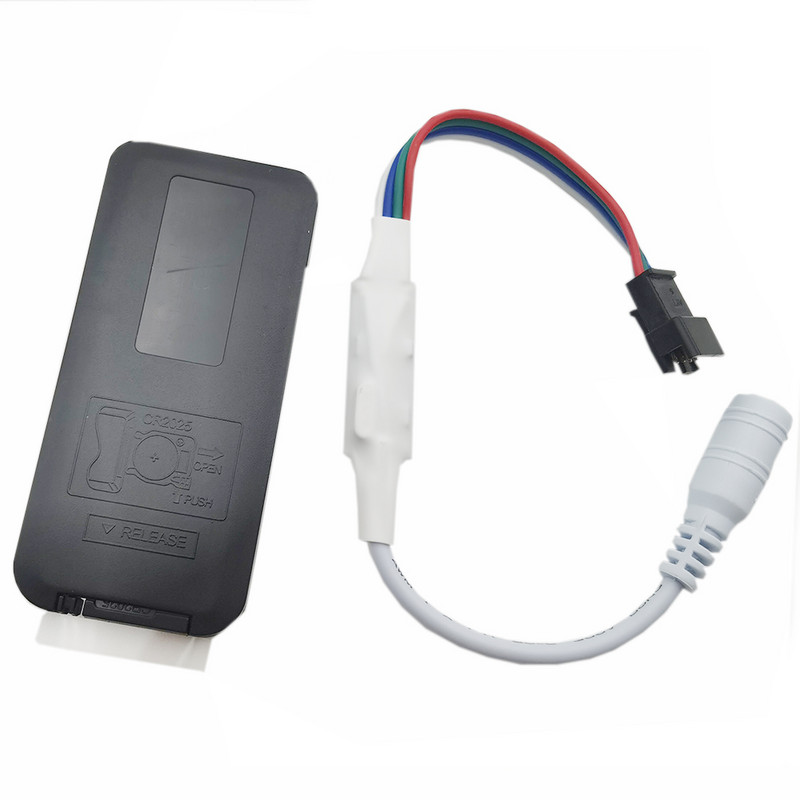 WS2815 WS2813 LED gaismas kontrolieris RF 14 taustiņu 21 taustiņu tālvadības pults bezvadu 350+ Dream Effect 4 pin SM JST RGB IC LED sloksnes gaisma DC5-24V