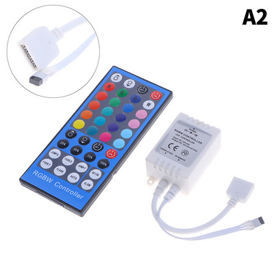Universalus DC 12V-24V RGBW Dimmer 40Key 5Pins Spalvingas IR nuotolinio valdymo pultelis skirtas SMD 5050 LED juostelių lempučių šviesos juostos valdikliui~