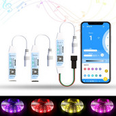 WS2811 RGB RGBW LED szalagvezérlő SP623E SP624E SP621E Bluetooth-kompatibilis Smart APP vezérlés WS2812B pixel szalagos lámpákhoz