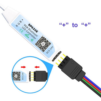 WS2811 RGB RGBW LED Strip Controller SP623E SP624E SP621E Έξυπνος έλεγχος εφαρμογής συμβατό με Bluetooth για φώτα ταινίας Pixel WS2812B