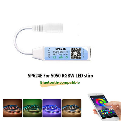 WS2811 RGB RGBW LED szalagvezérlő SP623E SP624E SP621E Bluetooth-kompatibilis Smart APP vezérlés WS2812B pixel szalagos lámpákhoz