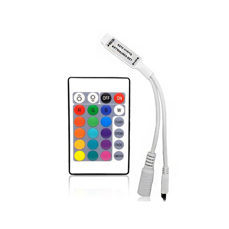 Ελεγκτής ταινίας LED RGB 24 πλήκτρων για ασύρματο τηλεχειριστήριο LED Strip Light 12V SMD 2835 5050 RGB LED Strip Controller