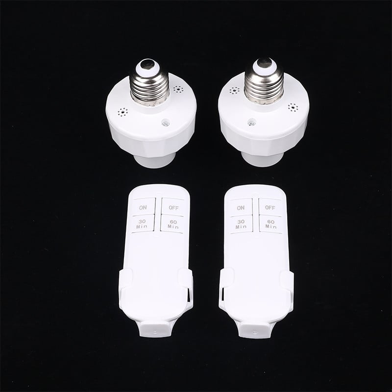 1 set telecomandă fără fir întrerupător temporizator inteligent E27 Suport lampă AC110V 220V întrerupător multiplu pentru casă întrerupător temporizator pentru dormitor nou