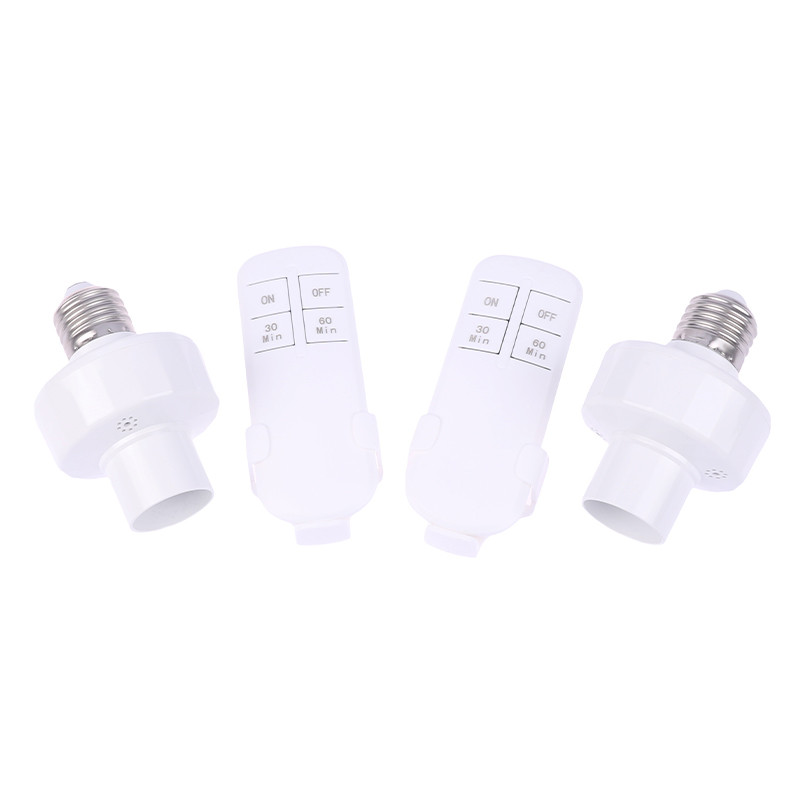 1 set telecomandă fără fir întrerupător temporizator inteligent E27 Suport lampă AC110V 220V întrerupător multiplu pentru casă întrerupător temporizator pentru dormitor nou