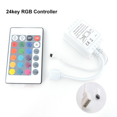 DC 12V RGB Led strip light 24 44 Keys IR Remote Controller ρυθμιζόμενος διακόπτης για SMD 3528/5050/5730/5630/LED Φωτισμός ταινίας O1
