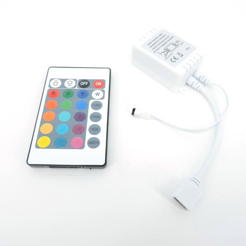 DC 12V RGB Led strip light 24 44 Keys IR Remote Controller ρυθμιζόμενος διακόπτης για SMD 3528/5050/5730/5630/LED Φωτισμός ταινίας O1