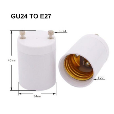 E27 GU24 EU USA kuni E27 EU USA tüüp Pistik LED tuli Pirni alus Toitepesa hoidik Vahelduvvoolu lamp Adapter Konverter ON OFF Nupp Lüliti P1