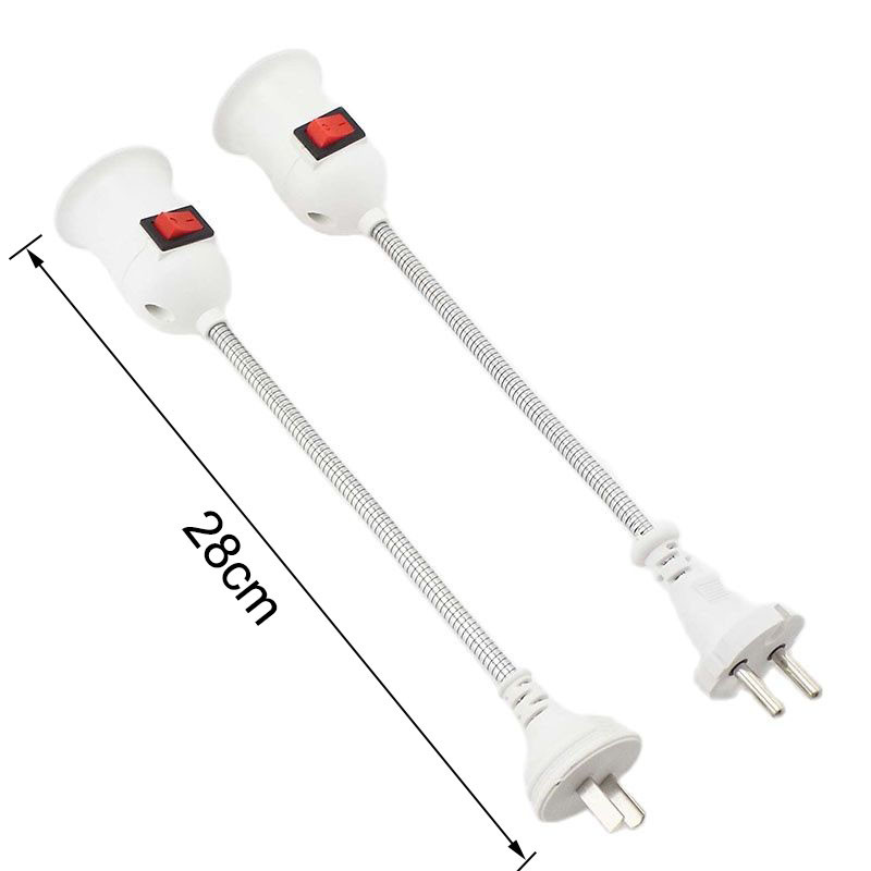 Soclu E27 Suport bec Soclu cu comutator Priza UE SUA Suport lampă Lampada LED de economisire a energiei Baza cu LED